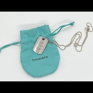 Tiffany Dog Tag Necklace 